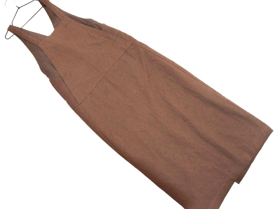 SM2 サマンサモスモス バックスリット ジャンパー スカート sizeF/モカ ◇■ ☆ fja7 レディース_画像1