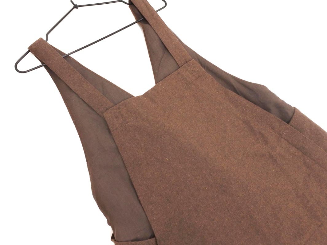 SM2 サマンサモスモス バックスリット ジャンパー スカート sizeF/モカ ◇■ ☆ fja7 レディース_画像2