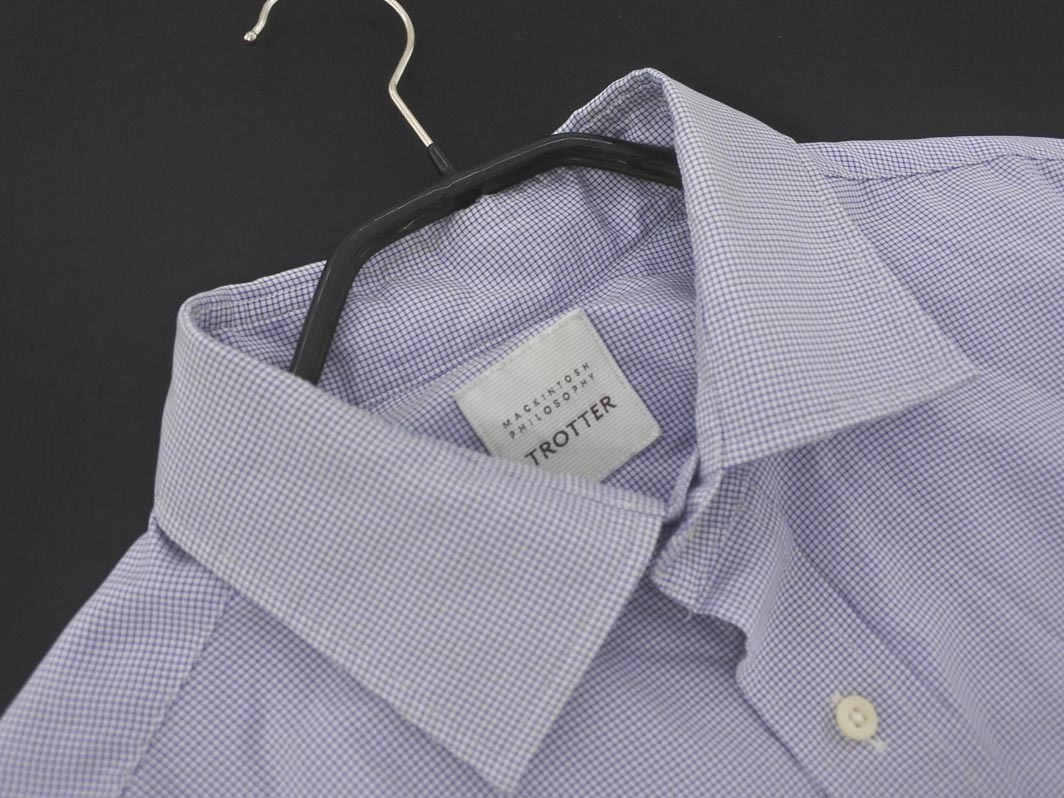 ネコポスOK MACKINTOSH PHILOSOPHY マッキントッシュフィロソフィー シャツ size40/青ｘ白 ◇■ ☆ fja7 メンズ_画像2