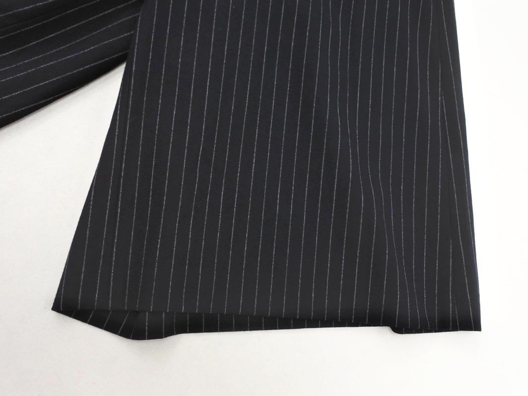 23区 大きいサイズ ストライプ ガウチョ パンツ size50/紺 ◇■ ☆ fja7 レディース_画像2