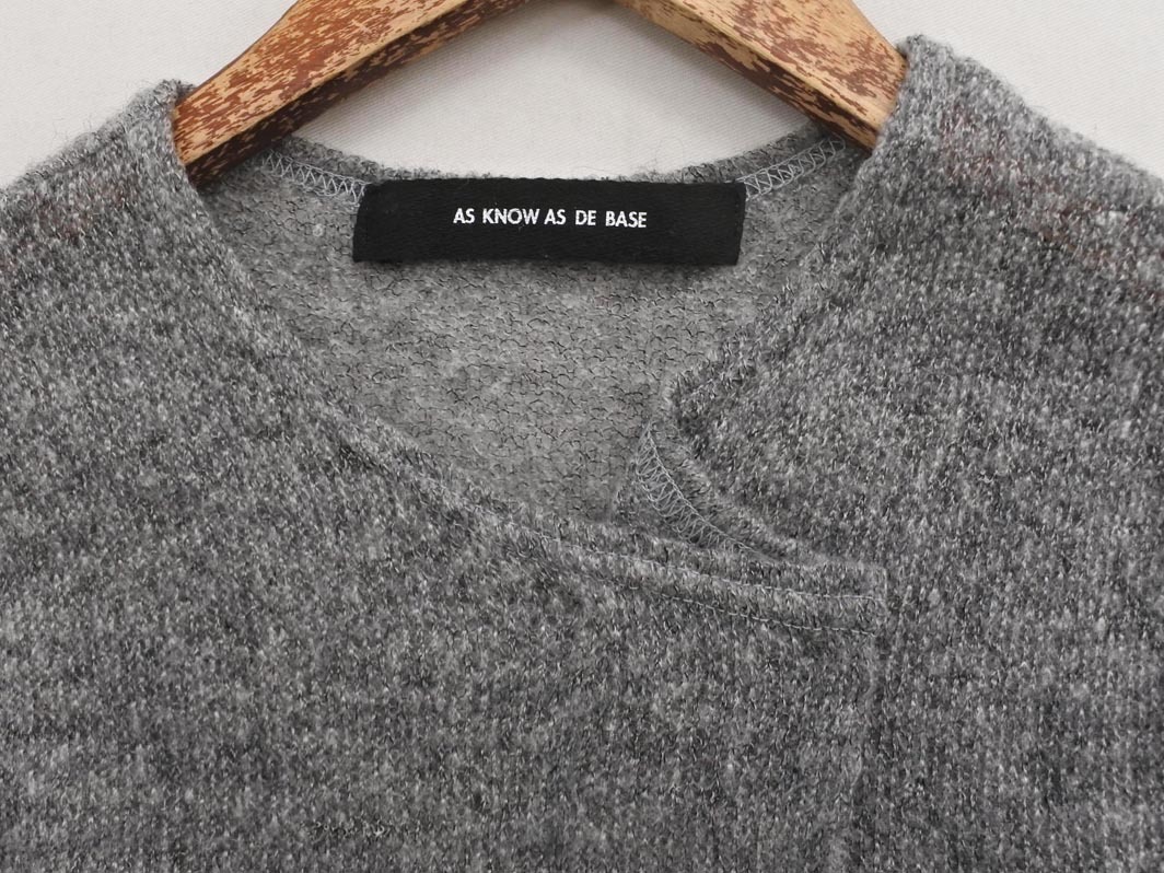 AS KNOW AS アズノゥアズ ドゥバズ ニット セーター グレー ◇■ ☆ fja7 レディース_画像3