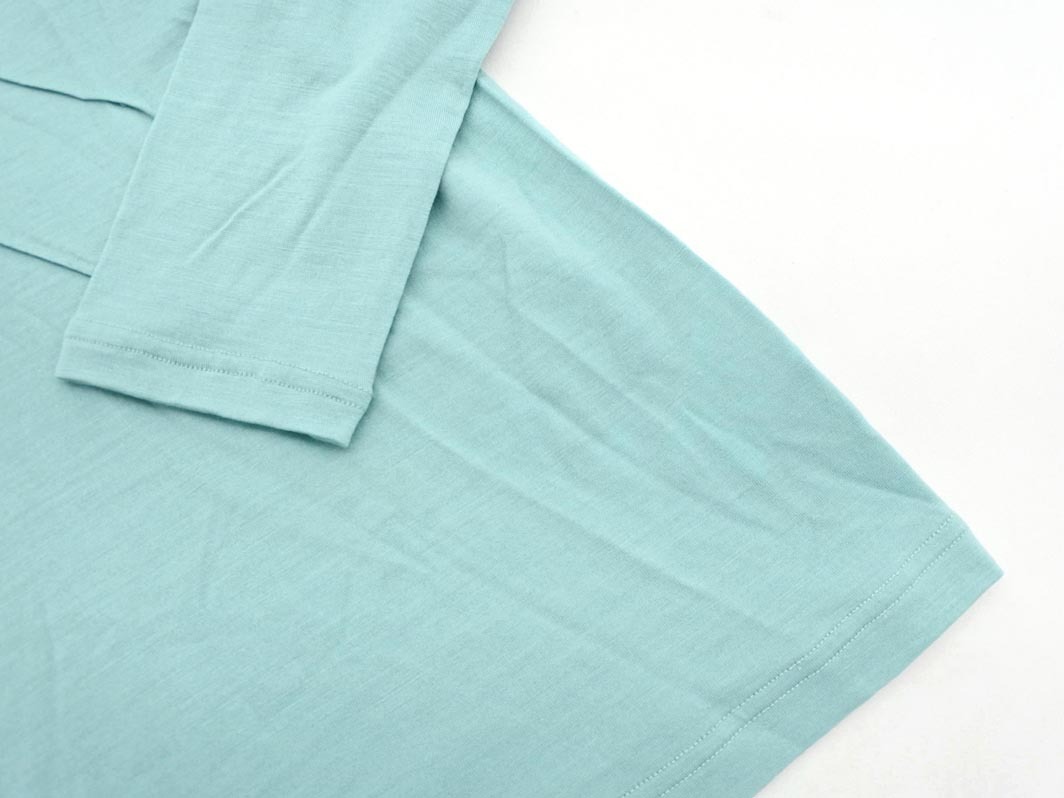 ネコポスOK GIANNI LO GIUDICE ジャンニロジュディチェ ウール混 ハイネック カットソー size36/緑 ◇■ ☆ fja7 レディース_画像2