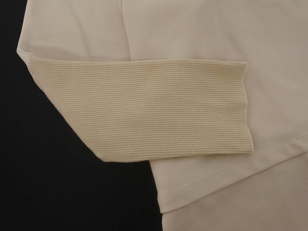 ネコポスOK DoCLASSE ドゥクラッセ フェイクレイヤード 切替 カットソー sizeS/ベージュ ◇■ ☆ fja8 レディース_画像3