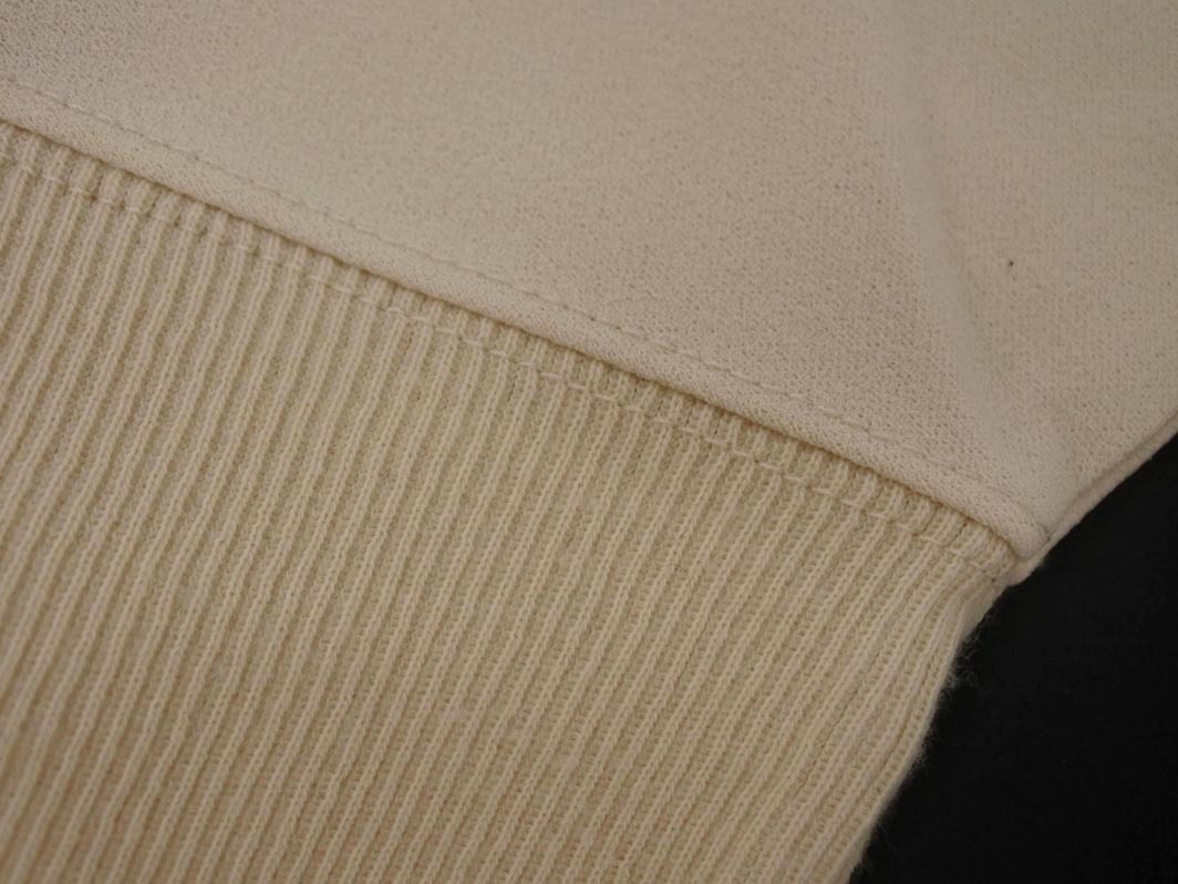 ネコポスOK DoCLASSE ドゥクラッセ フェイクレイヤード 切替 カットソー sizeS/ベージュ ◇■ ☆ fja8 レディース_画像4