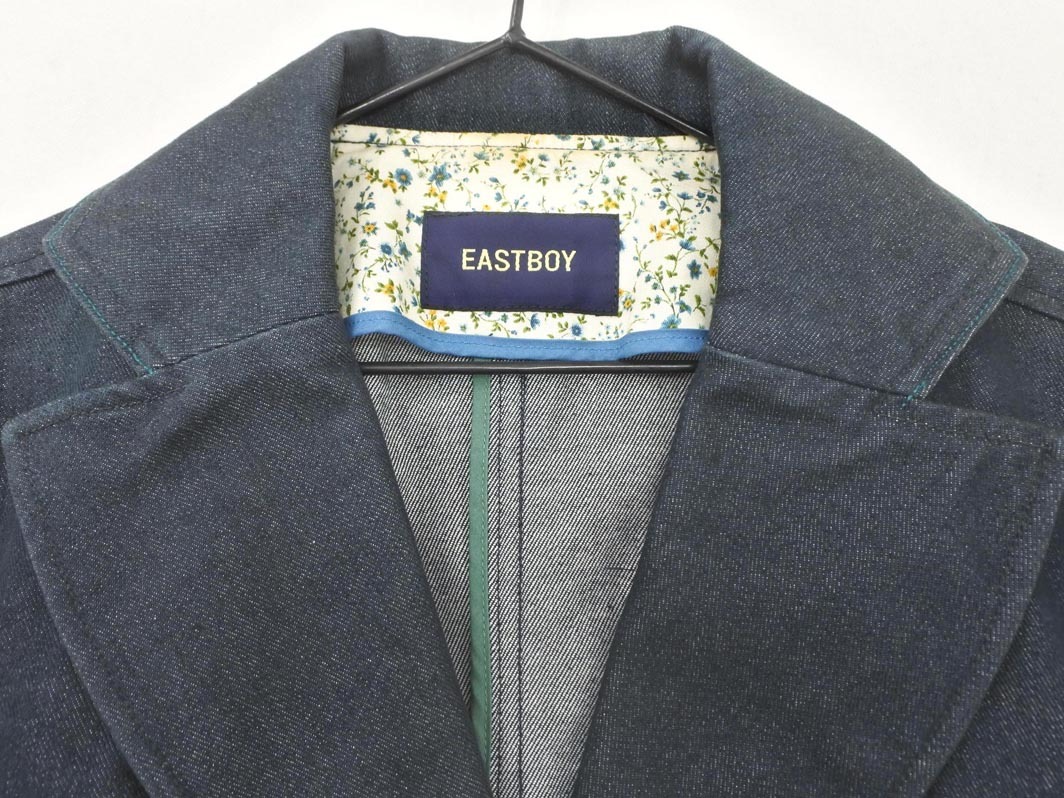 EASTBOY イーストボーイ デニム テーラード ジャケット size11/紺 ◇■ ☆ fja8 レディース_画像4