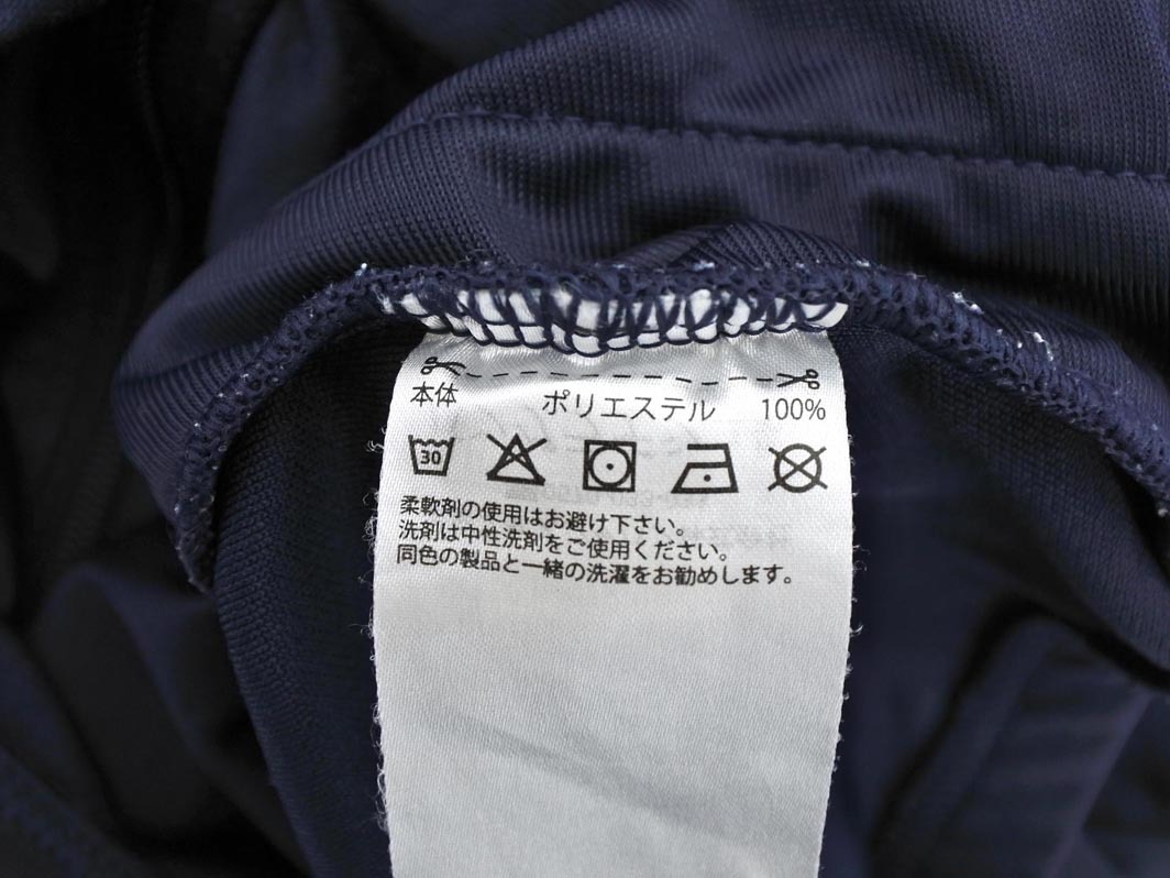 adidas アディダス ロゴ プリント トラック ジャケット sizeL/紺 ◇■ ☆ fja8 メンズ_画像9