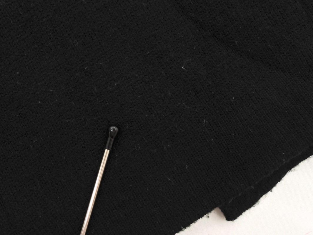 AZUL BY MOUSSY アズールバイマウジー フード ニット カーディガン sizeS/黒 ◇■ ☆ fja8 レディース_画像8