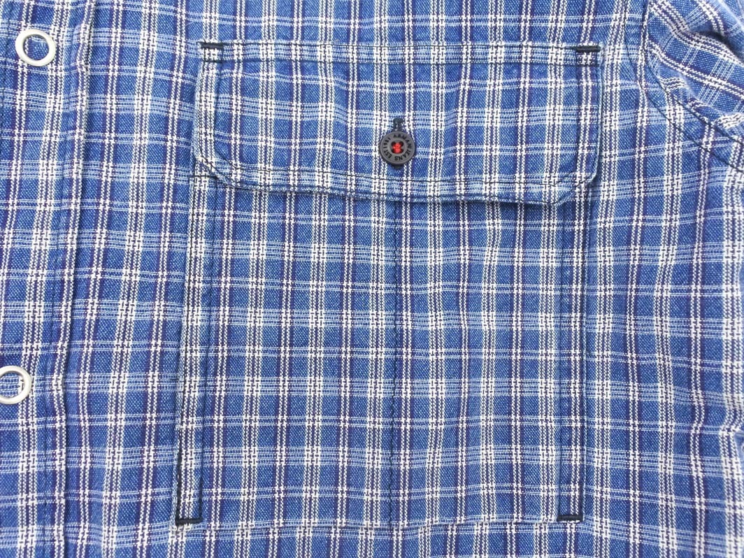 ARMANI JEANS Armani Jeans Logo проверка рубашка sizeXS/ синий *# * fja8 мужской
