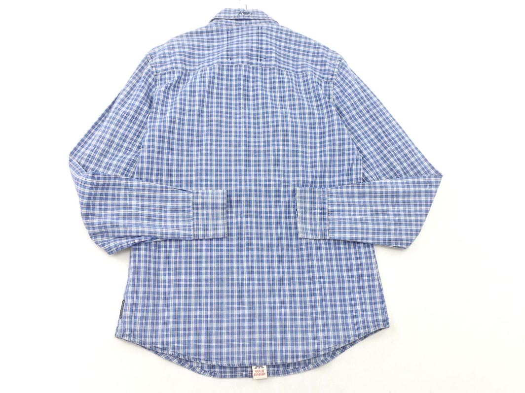 ARMANI JEANS Armani Jeans Logo проверка рубашка sizeXS/ синий *# * fja8 мужской