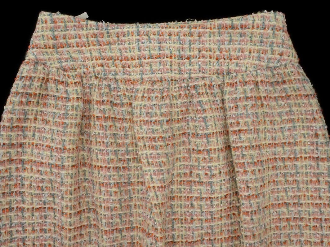 新品 Couture brooch クチュールブローチ ツイード Aライン 台形 スカート size38/ピンク ◇■ ☆ fja8 レディース_画像3