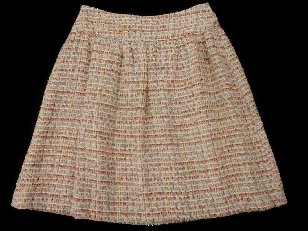 新品 Couture brooch クチュールブローチ ツイード Aライン 台形 スカート size38/ピンク ◇■ ☆ fja8 レディース_画像4