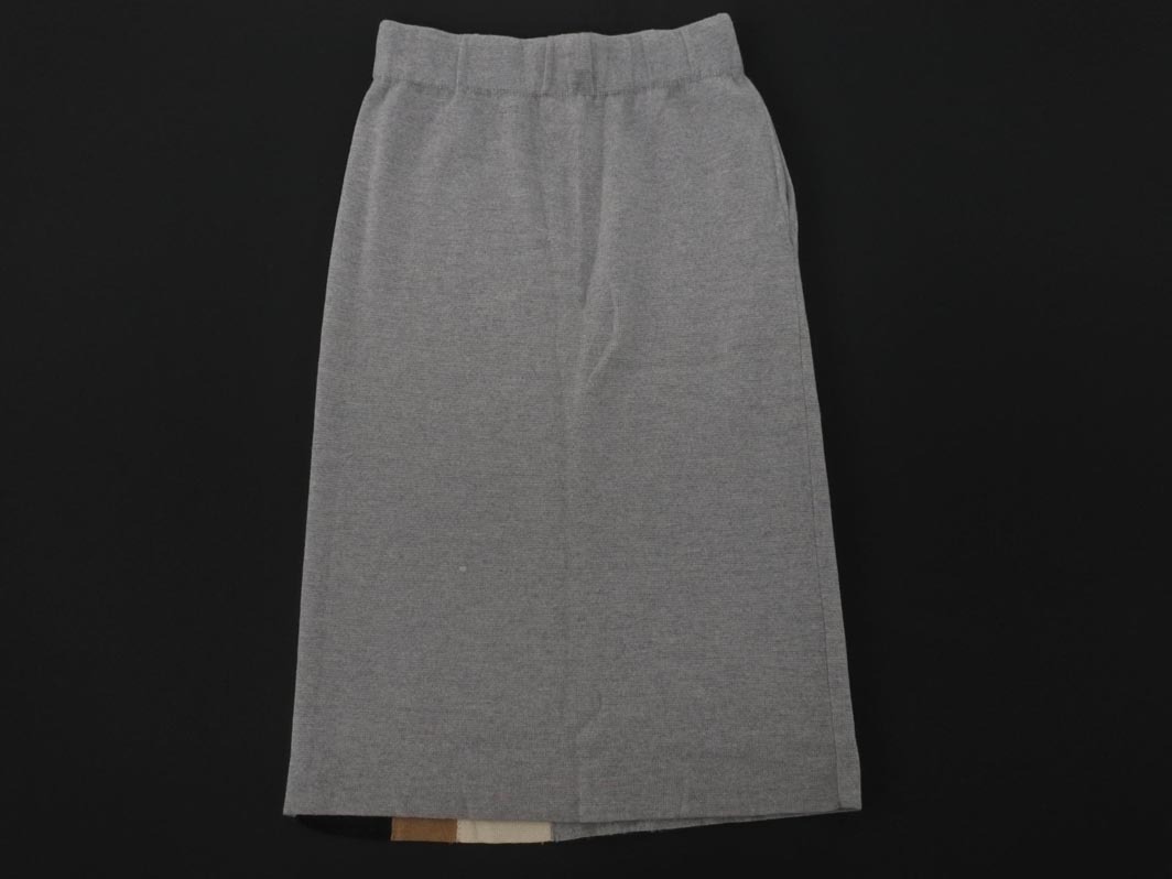 MACPHEE マカフィー トゥモローランド ウール100% ニット タイト スカート size36/グレー ◇■ ☆ fja8 レディース_画像5