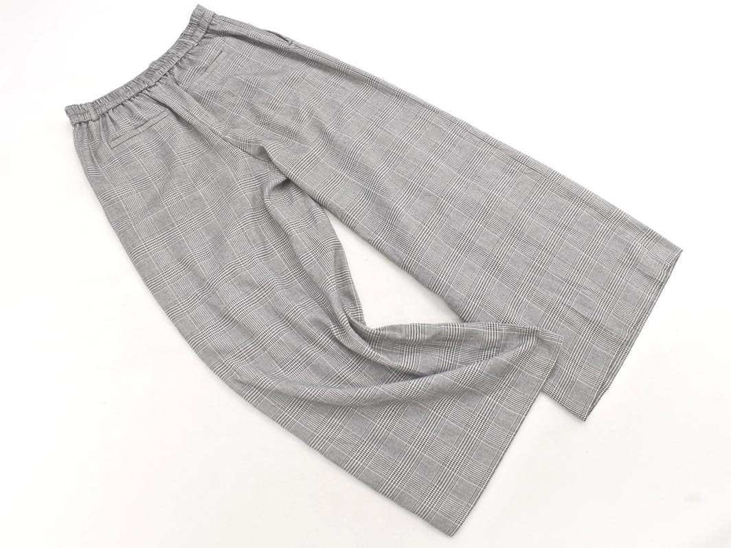 INGNI イング チェック ワイド パンツ sizeM/黒ｘ白 ◇■ ☆ fja8 レディース_画像4
