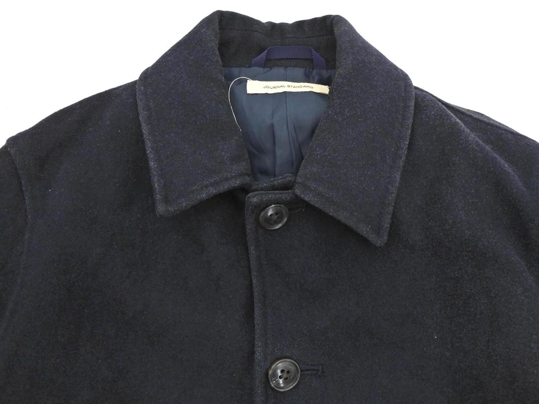 JOURNAL STANDARD ジャーナルスタンダード ウール混 チェスター コート sizeM/濃紺 ◇■ ☆ fjb0 メンズ