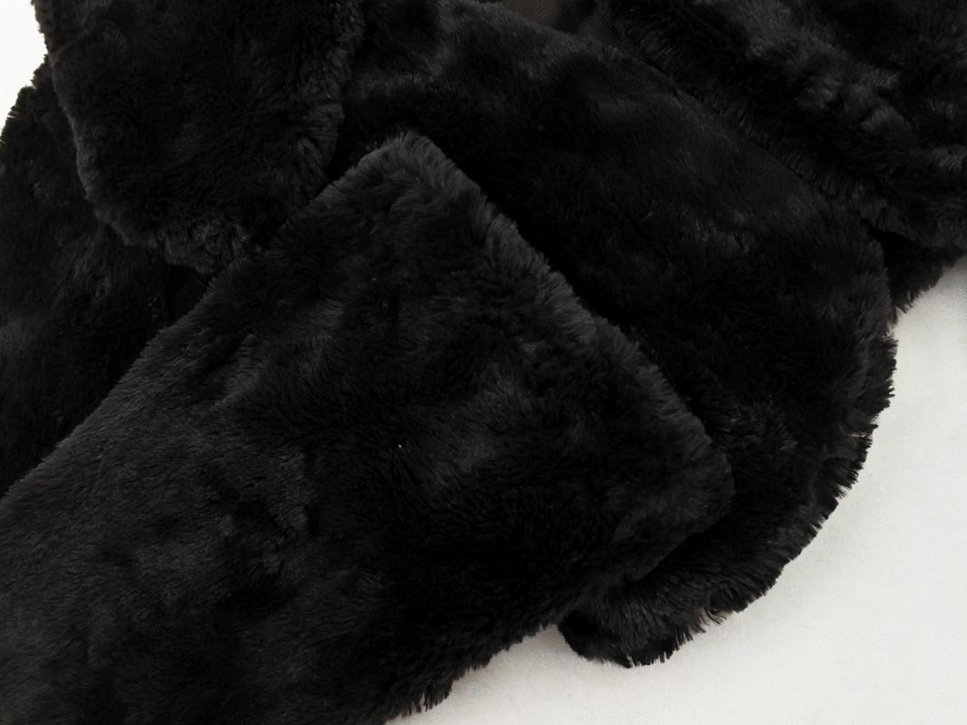 axes femme アクシーズファム フェイクファー ジャケット sizeM/黒 ◇■ ☆ fjb0 レディース_画像3