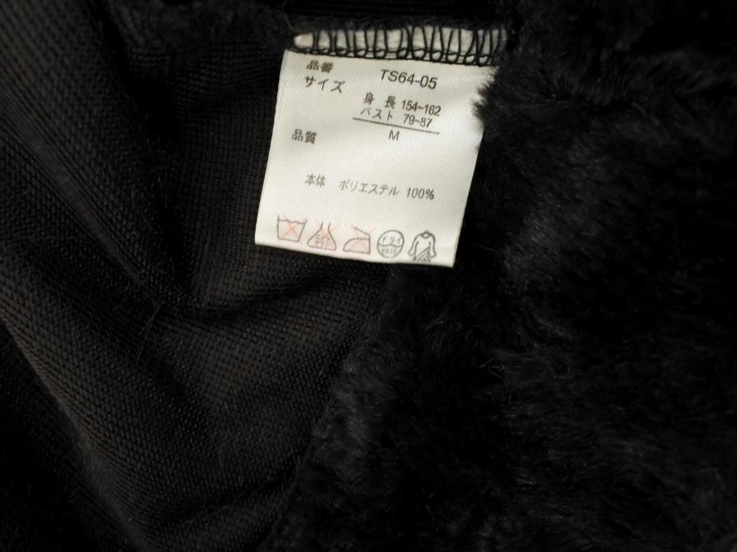 axes femme アクシーズファム フェイクファー ジャケット sizeM/黒 ◇■ ☆ fjb0 レディース_画像5