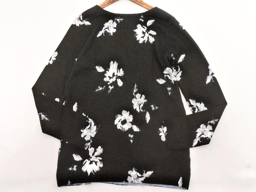 AZUL BY MOUSSY アズールバイマウジー Vネック 花柄 ニット セーター sizeM/黒 ◇■ ☆ fjb0 レディース_画像4