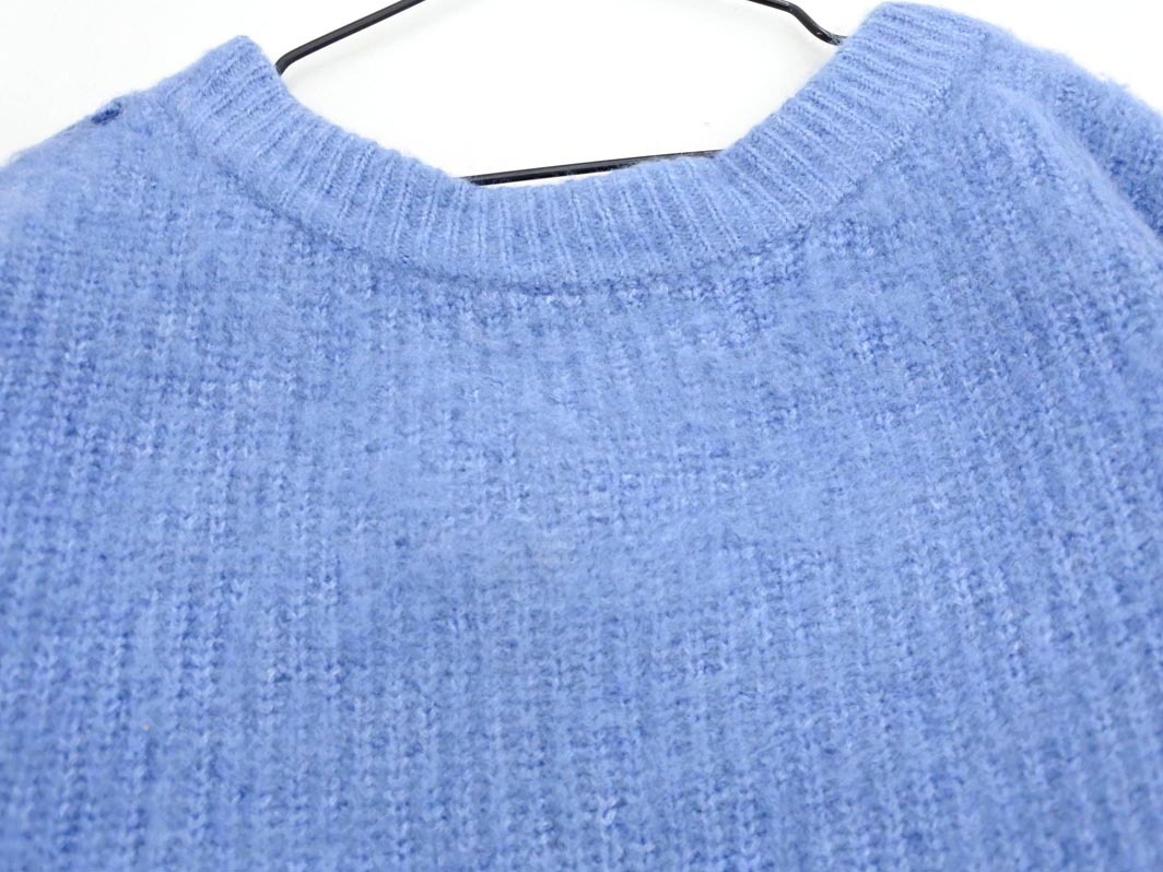 Heather ヘザー ボリュームスリーブ ニット セーター sizeF/水色 ◇■ ☆ fjb0 レディース_画像2