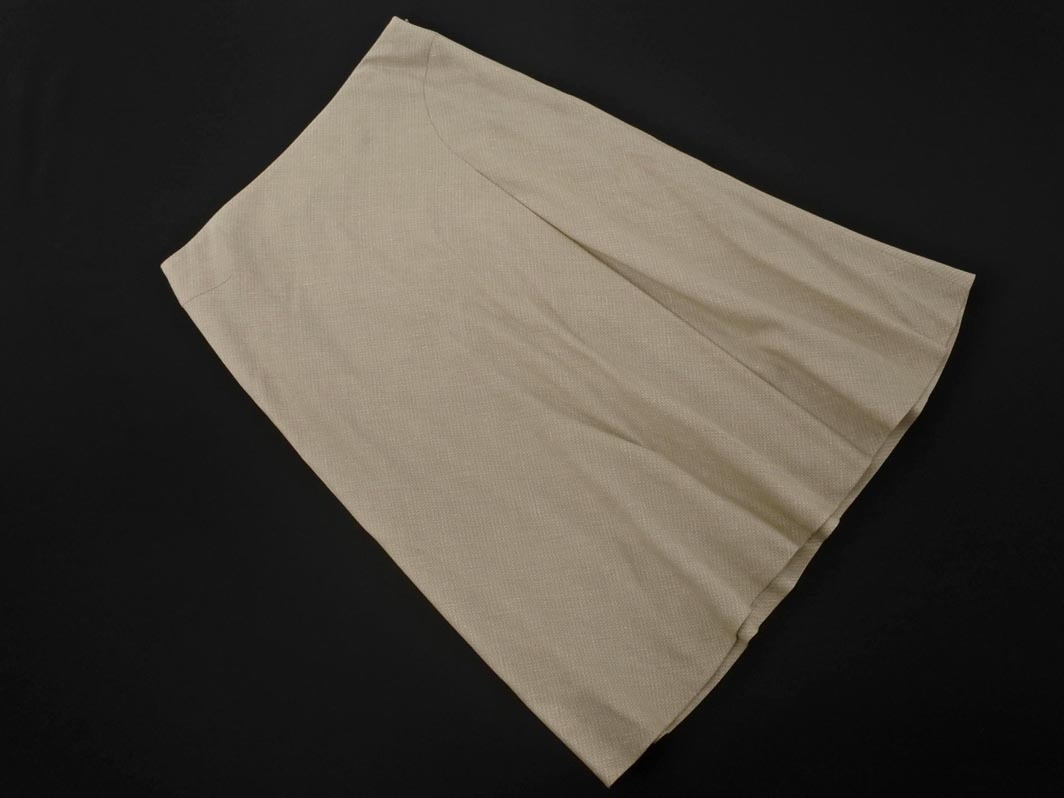 23區(qū) 大きいサイズ シルク混 ラメ ロング スカート size48/ベージュ ◇■ ☆ fjb0 レディース