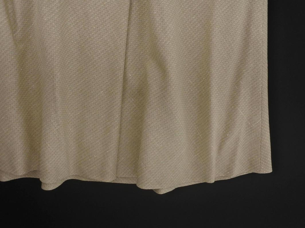23區(qū) 大きいサイズ シルク混 ラメ ロング スカート size48/ベージュ ◇■ ☆ fjb0 レディース