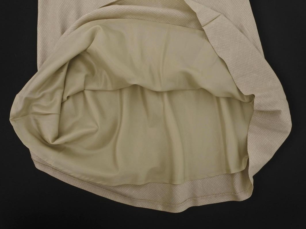 23區(qū) 大きいサイズ シルク混 ラメ ロング スカート size48/ベージュ ◇■ ☆ fjb0 レディース