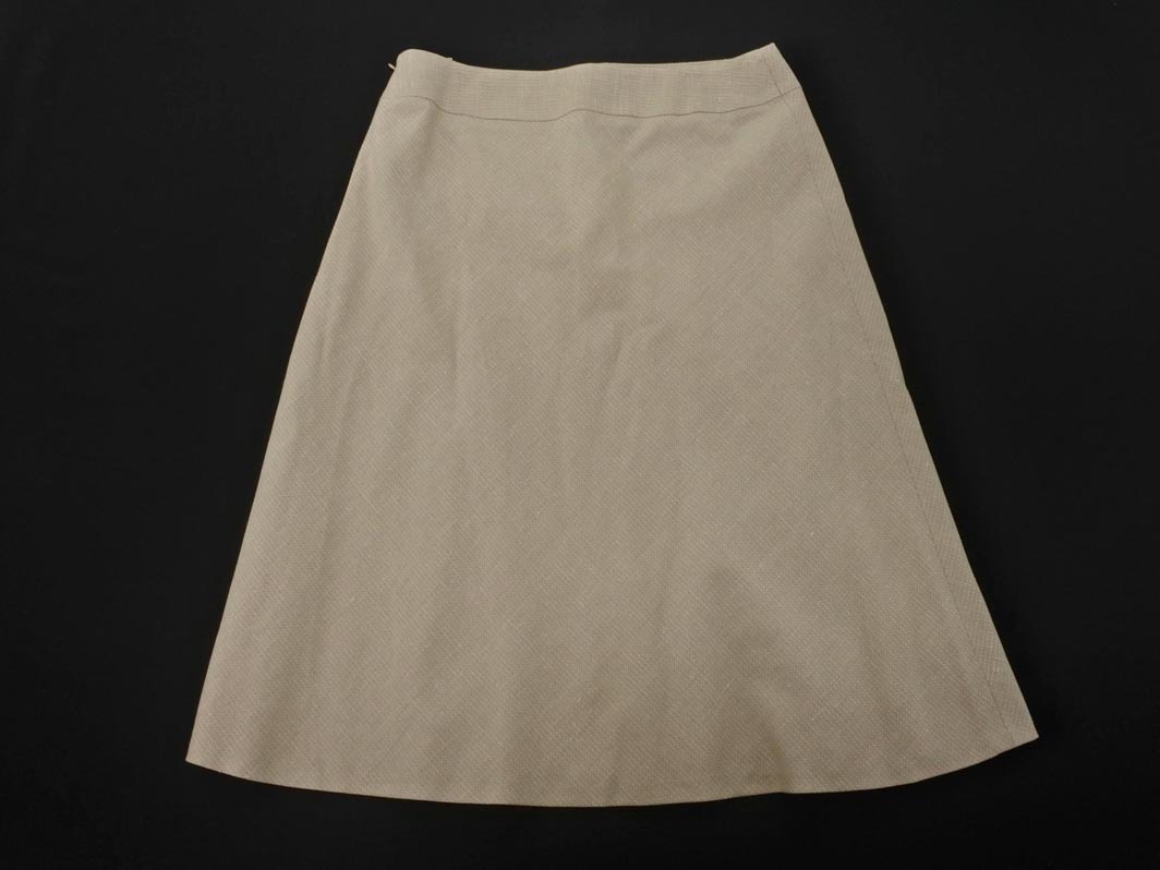 23區(qū) 大きいサイズ シルク混 ラメ ロング スカート size48/ベージュ ◇■ ☆ fjb0 レディース