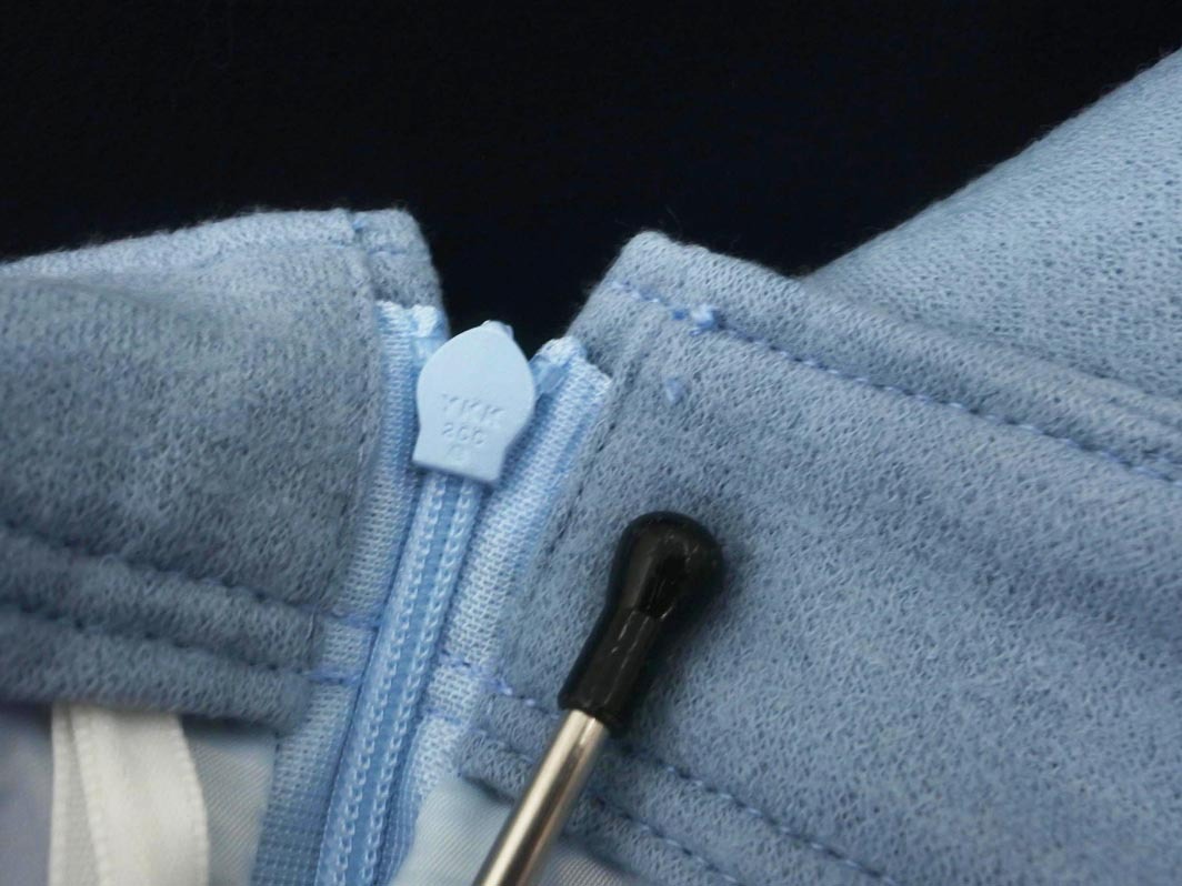 COUP DE CHANCE クードシャンス ウール混 ロング スカート size40/水色 ◇■ ☆ fja9 レディース_画像7