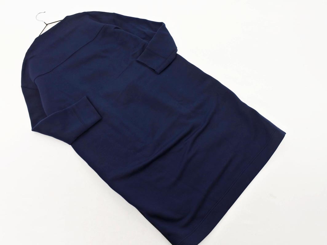 MACPHEE マカフィー トゥモローランド Vネック 切替 ワンピース size36/紺 ◇■ ☆ fjb0 レディース_画像5