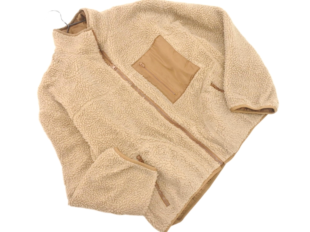INGNI イング ボア リバーシブル ブルゾン ジャケット sizeM/ベージュ ◇■ ☆ fjb0 レディース