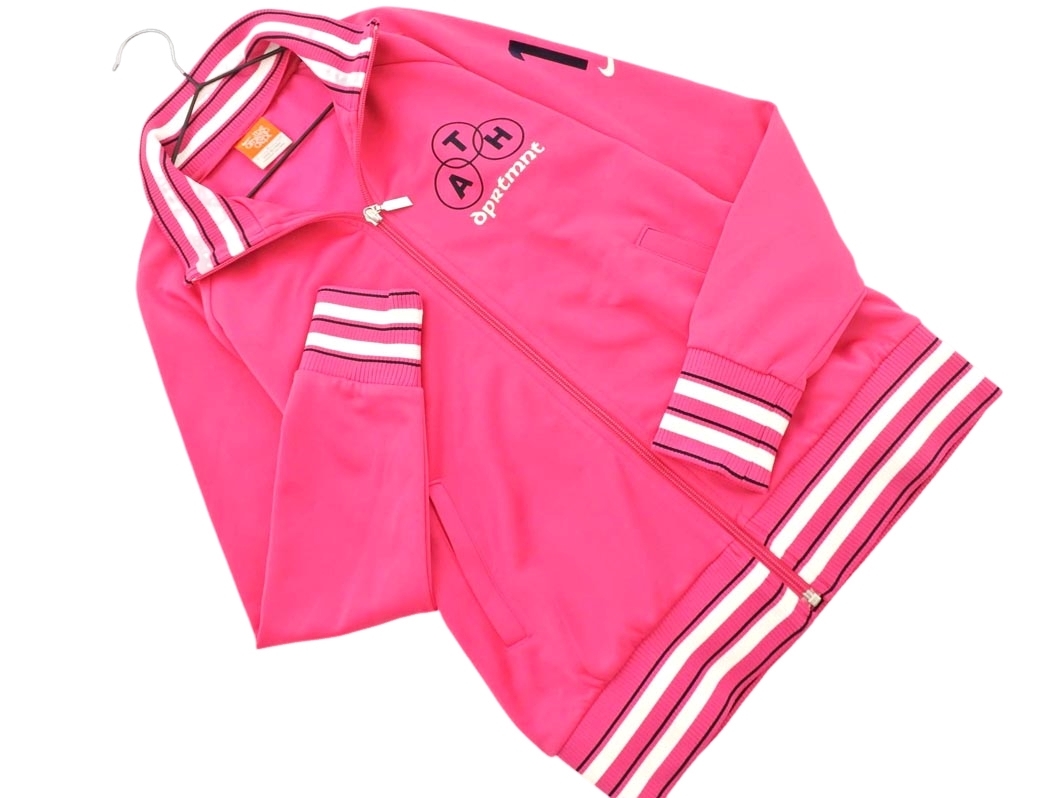 NIKE ナイキ フロッキープリント トラック ジャケット sizeS/ピンク ◇■ ☆ fjb0 レディース_画像1