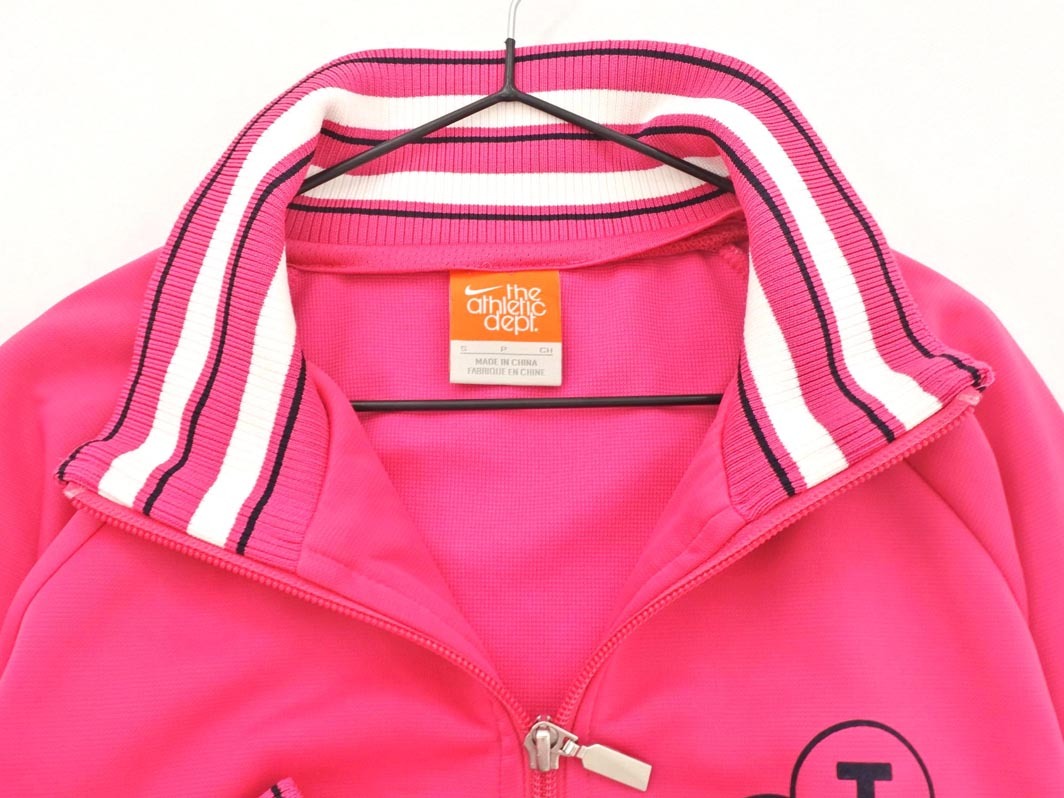 NIKE ナイキ フロッキープリント トラック ジャケット sizeS/ピンク ◇■ ☆ fjb0 レディース_画像2