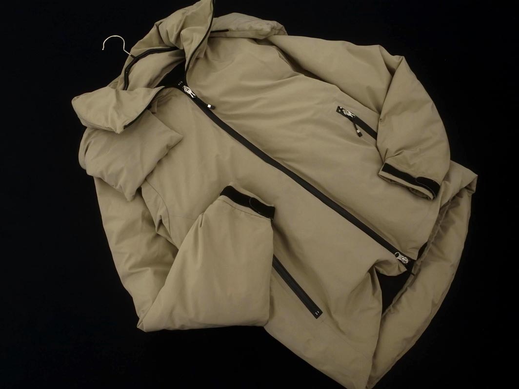 UNITED TOKYO ユナイテッドトウキョウ フード ダウン ジャケット size2/ベージュ ◆■◎ ☆ fja9 メンズ_画像1