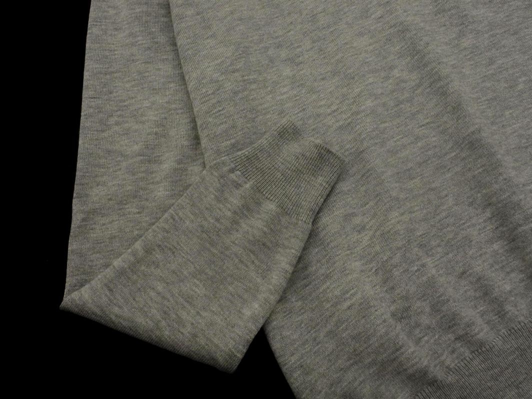 ネコポスOK earth music&ecology アースミュージック＆エコロジー パールビーズ ニット セーター sizeM/グレー ◇■ ☆ fjb4 レディース_画像2