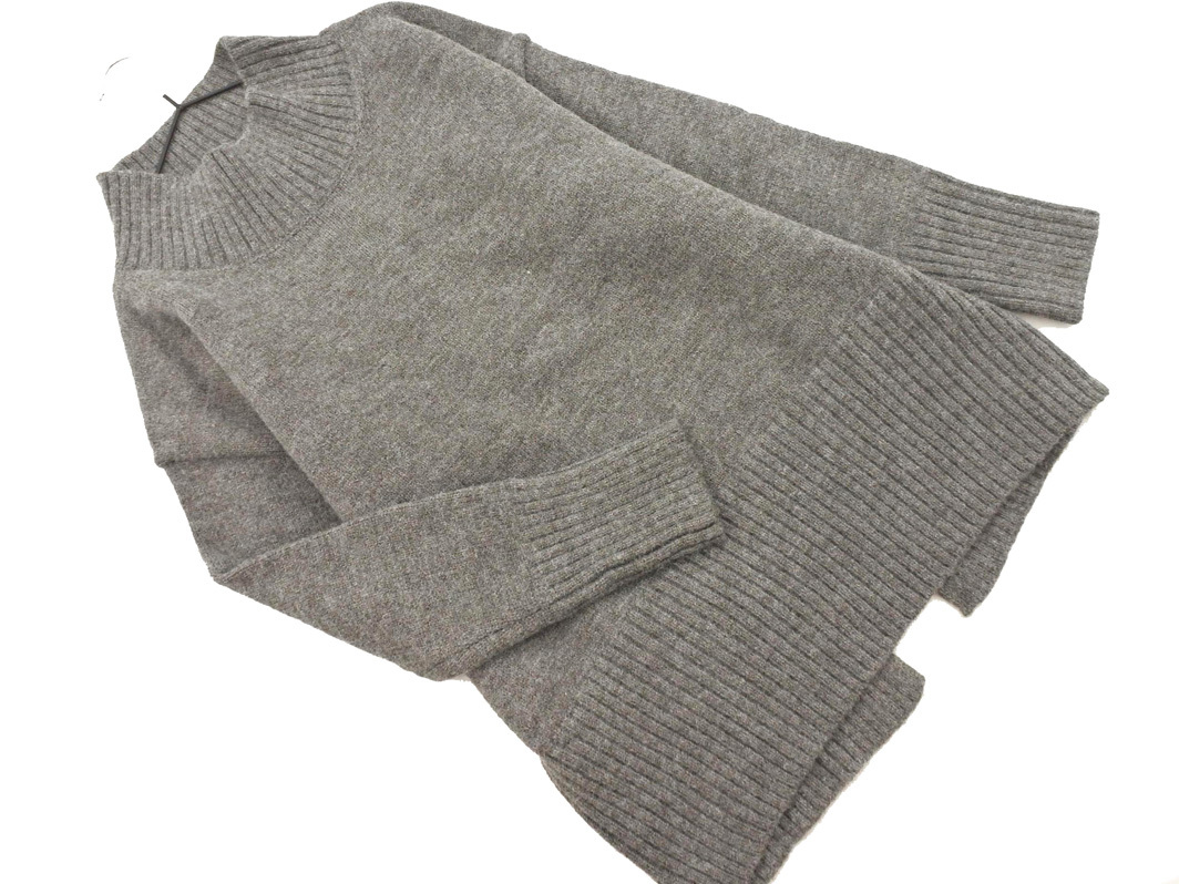 a.v.v アーヴェヴェ モックネック ニット セーター sizeS/グレー ◇■ ☆ fjb4 レディース_画像1