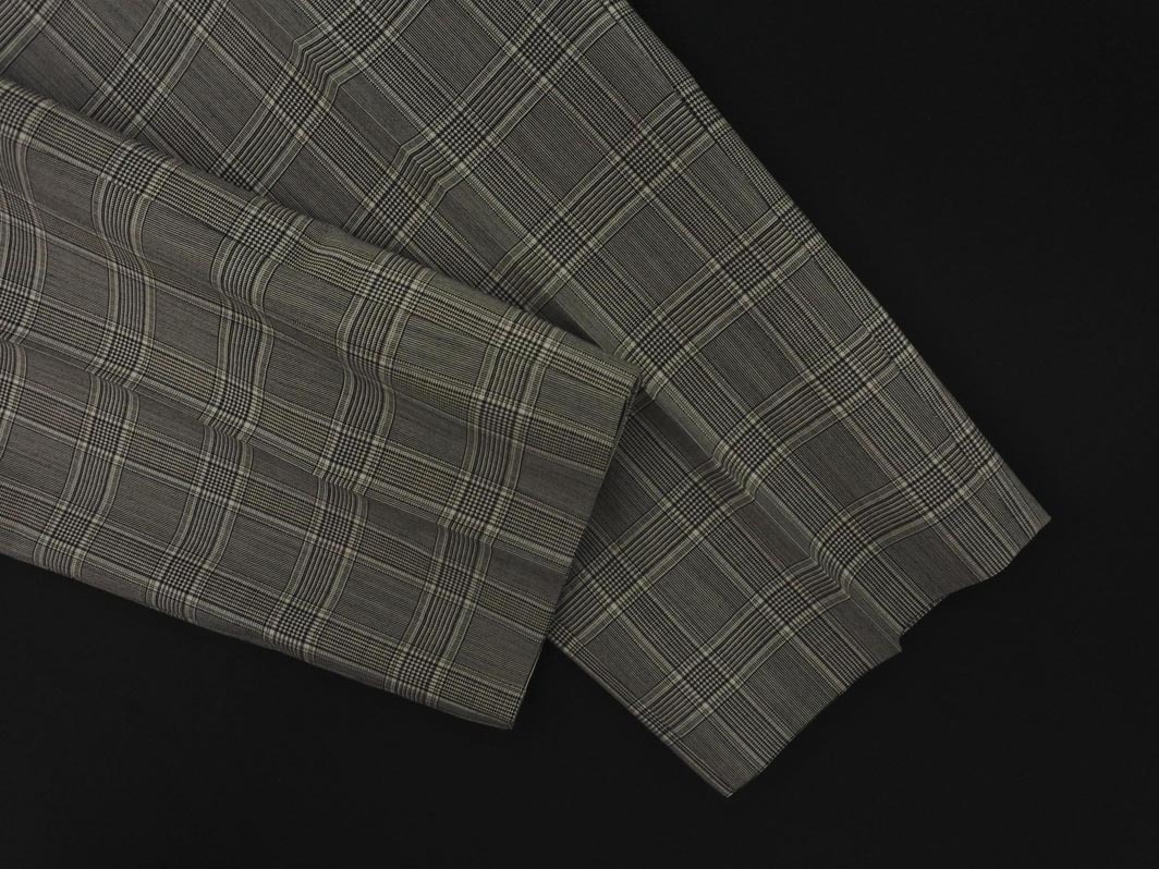 COMME CA MEN コムサメン ウール100% グレンチェック トラウザー パンツ sizeSS/グレー ◇■ ☆ fjb4 レディース_画像2