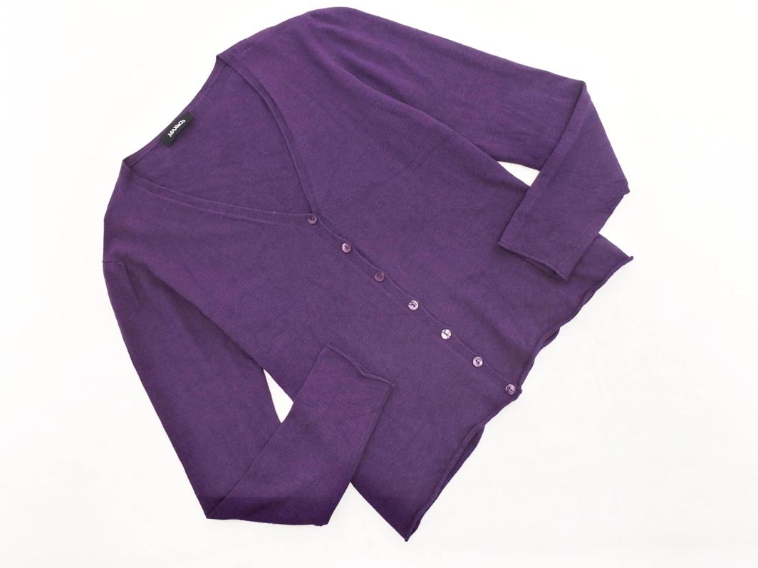 MAX&Co. マックスアンドコー ニット アンサンブル カーディガン sizeL/紫 ◇■ ☆ fjb4 レディース_画像2