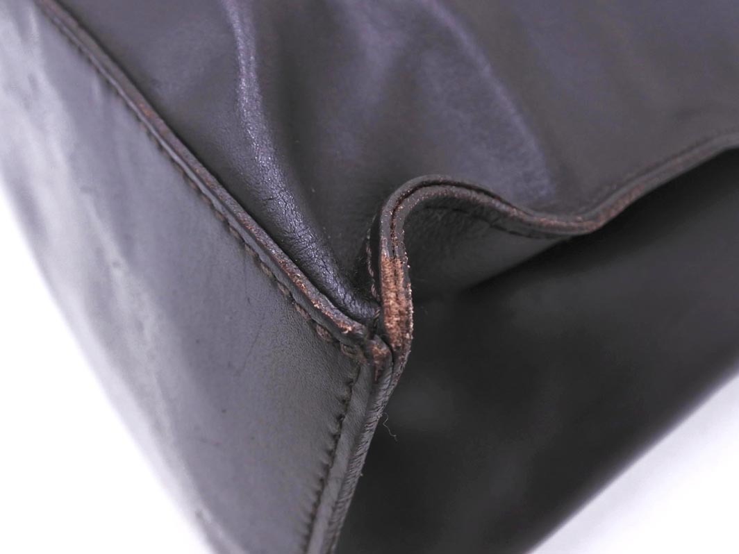 FURLA Furla кожа большая сумка Brown ## * fjb4 женский 