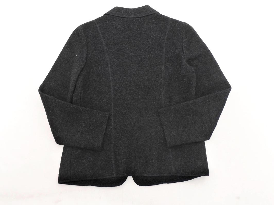 LANDS’ END ランズエンド ウール100% テーラード ジャケット size13AR/チャコール ◇■ ☆ fjb4 レディース_画像5