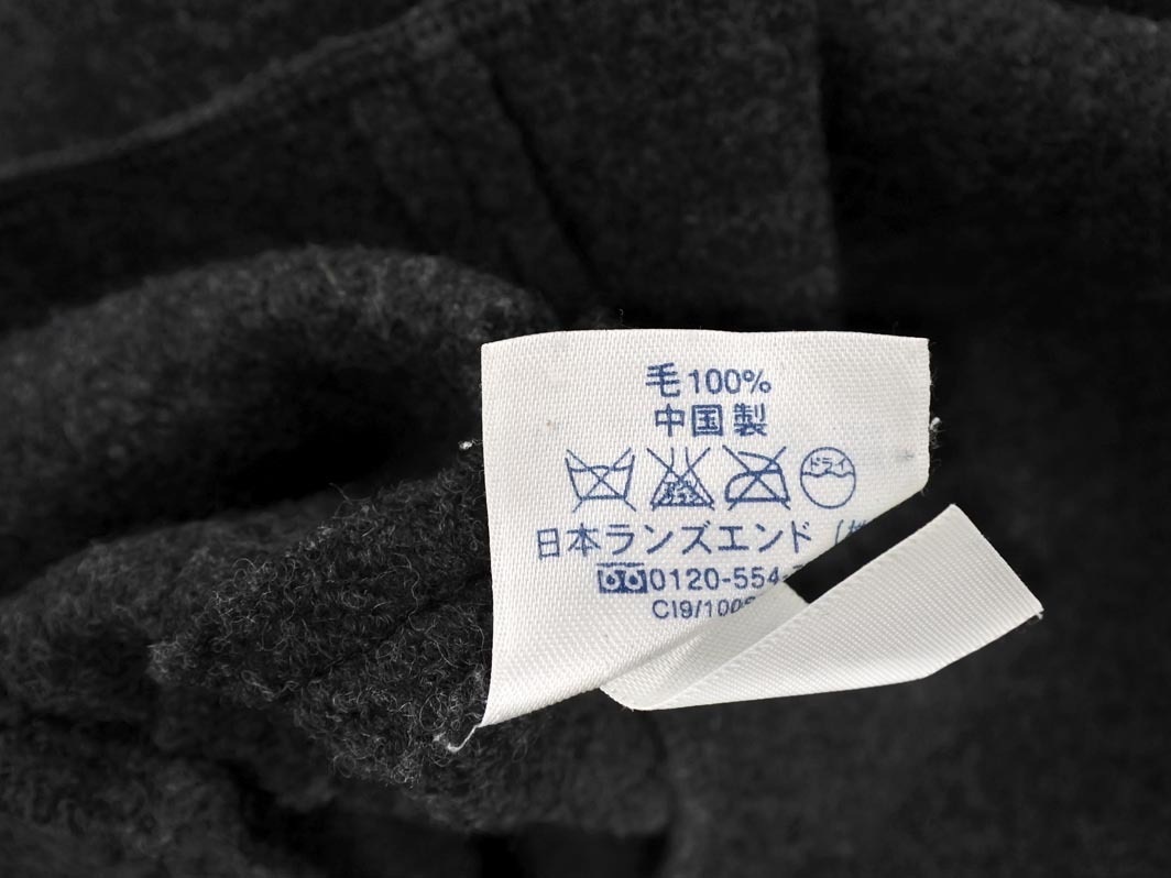 LANDS’ END ランズエンド ウール100% テーラード ジャケット size13AR/チャコール ◇■ ☆ fjb4 レディース_画像6