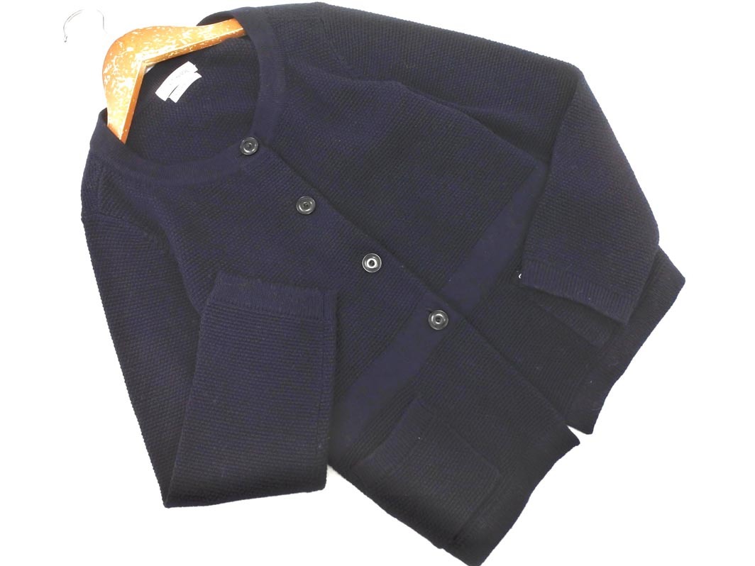 NEWYORKER ニューヨーカー ウール100% カーディガン size15/紺 ◇■ ☆ fjb4 レディース_画像1