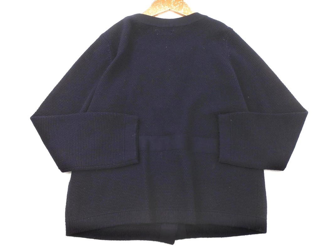 NEWYORKER ニューヨーカー ウール100% カーディガン size15/紺 ◇■ ☆ fjb4 レディース_画像4