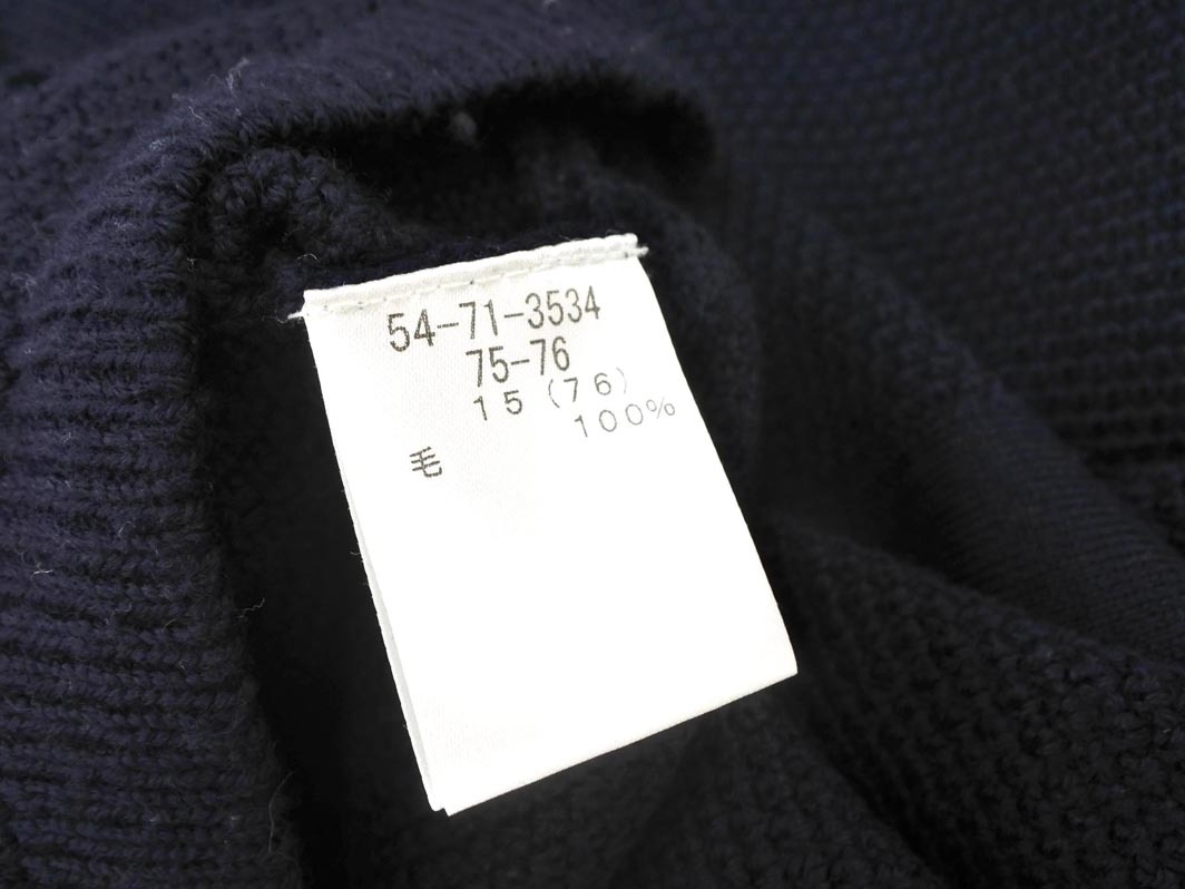 NEWYORKER ニューヨーカー ウール100% カーディガン size15/紺 ◇■ ☆ fjb4 レディース_画像5