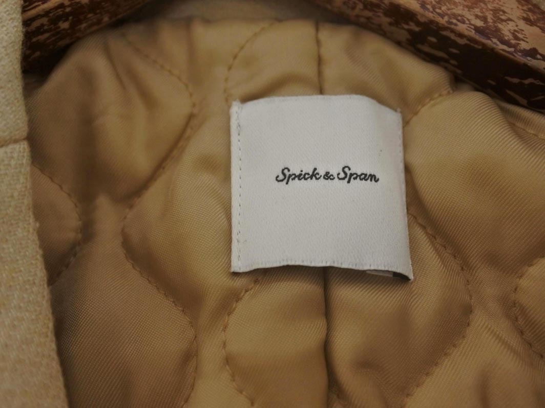 Spick & Span スピック＆スパン 中綿 テーラード ジャケット size36/ベージュ ◇■ ☆ fjb5 レディース_画像10