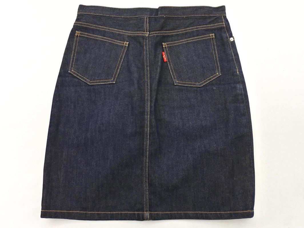 X-girl X-girl кнопка fly Denim юбка size2/ синий ## * fjb5 женский