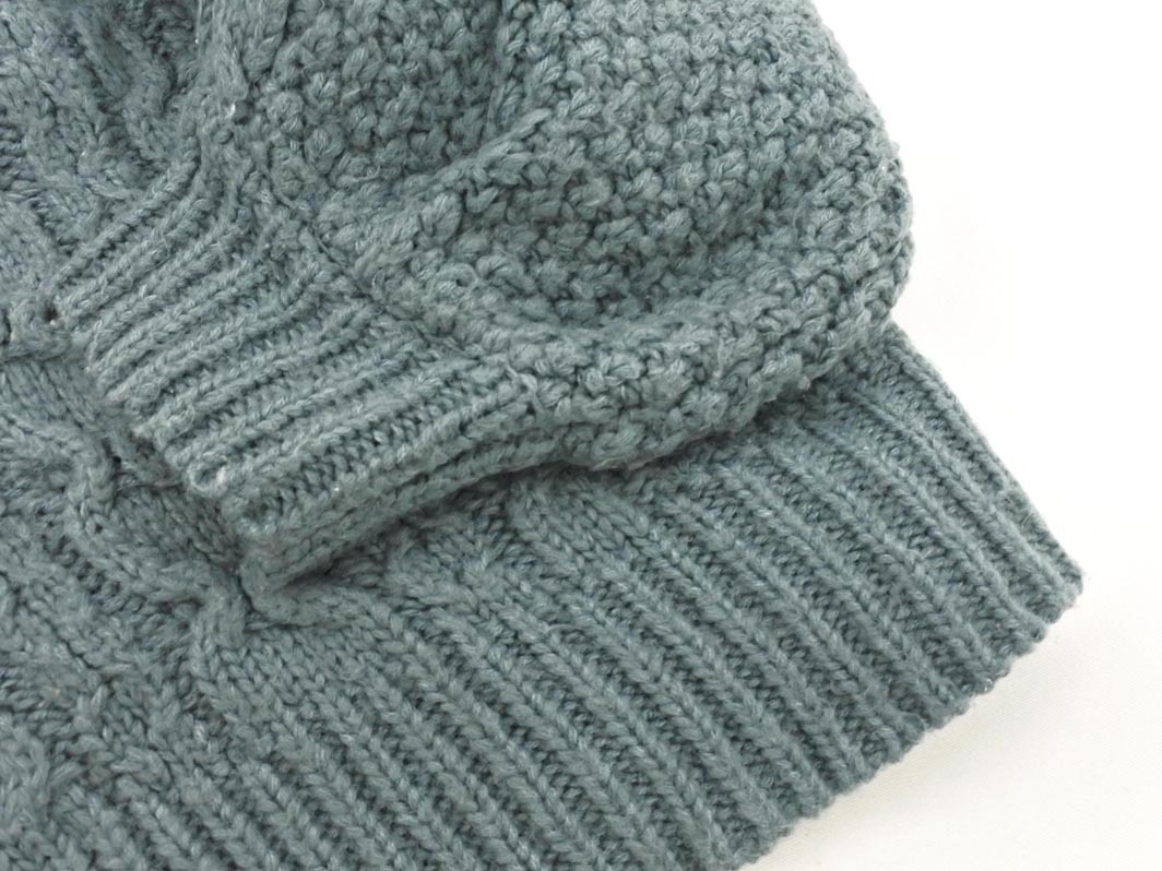 Heather ヘザー ケーブル編み Vネック ニット セーター sizeF/サックス ◇■ ☆ fjb5 レディース_画像2