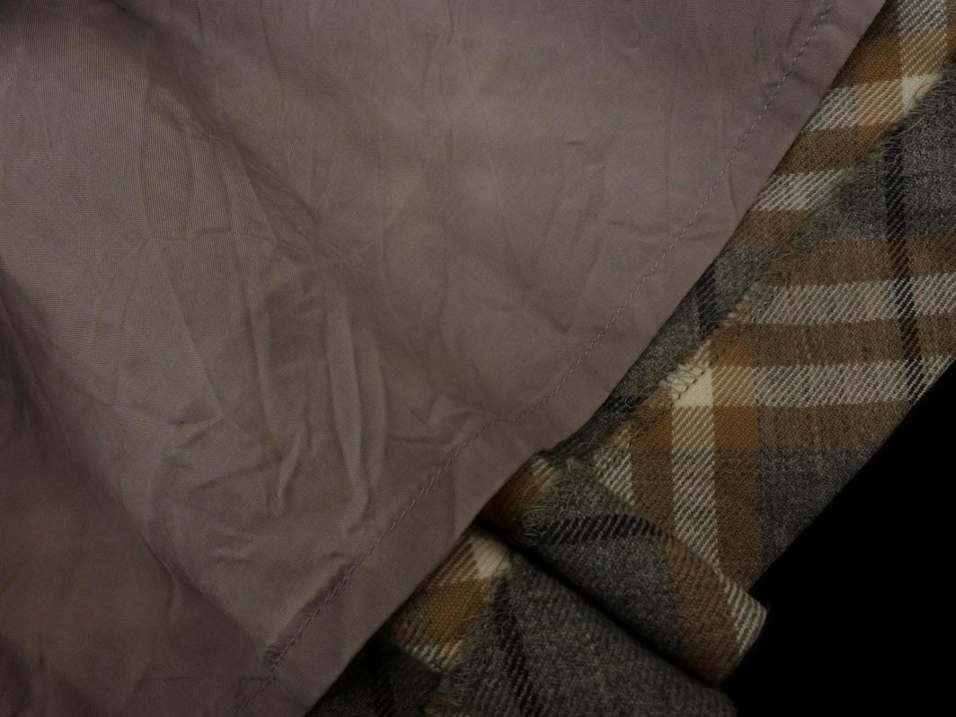 BURBERRY バーバリー ウール100% チェック スカート size36/グレー ◇■ ☆ fjb4 レディース_画像2