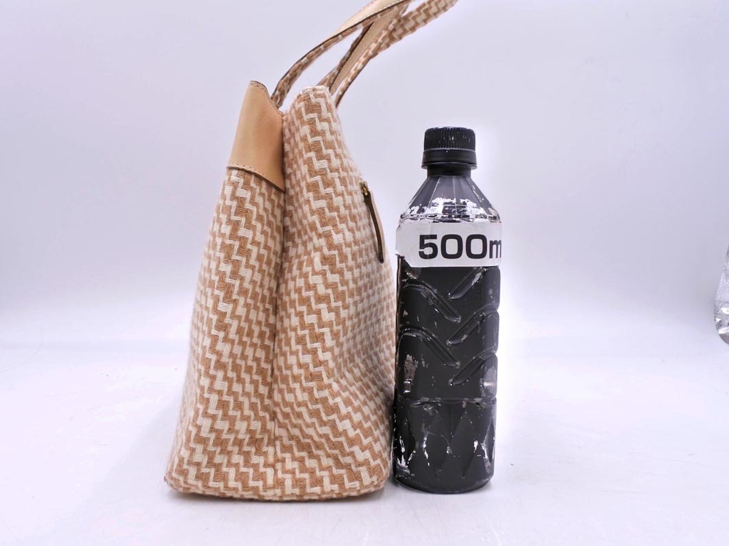 marie claire マリクレール 総柄 ハンド バッグ ベージュ ■■ ☆ fjb5 レディース_画像2