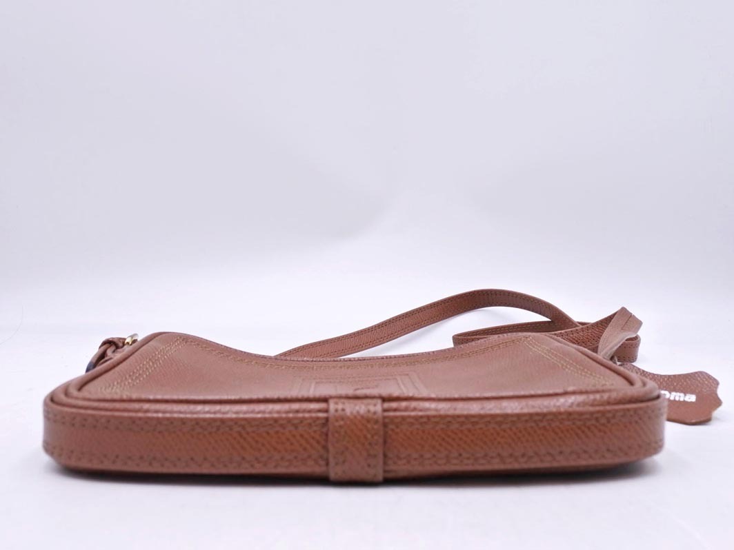 renoma レノマ 本革 レザー ショルダー バッグ 茶 ■■ ☆ fjb5 レディース_画像5