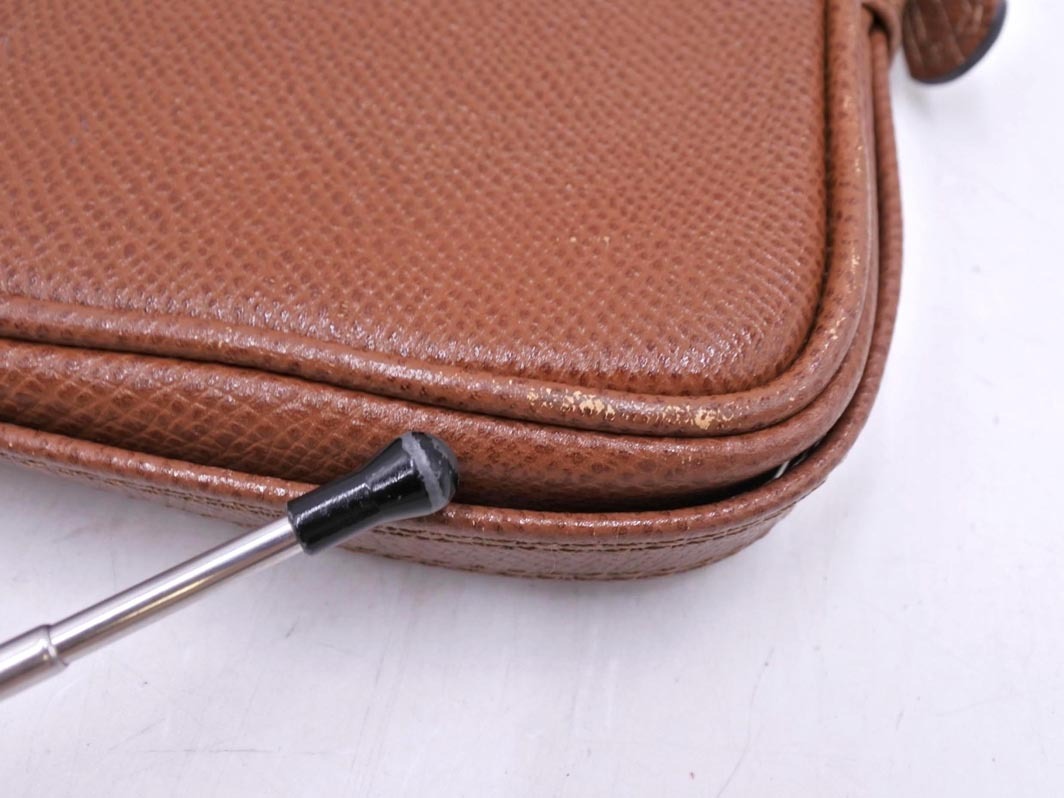 renoma レノマ 本革 レザー ショルダー バッグ 茶 ■■ ☆ fjb5 レディース_画像8