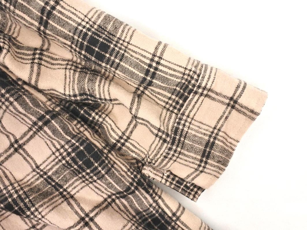 INGNI イング 肩紐付き チェック シャツ ワンピース sizeM/黒ｘベージュ ◇■ ☆ fjb5 レディース